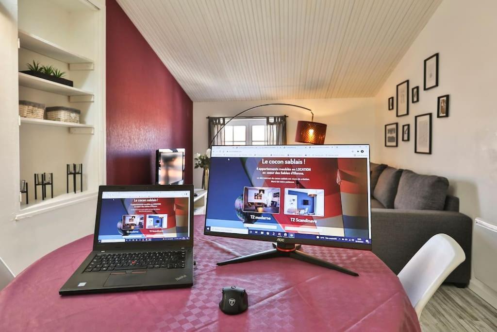 Le Cosy T2 Hypercentre ! Parking Inclus Et La Plage A 2 Min ! レ・サ​​ーブル・ドロンヌ エクステリア 写真